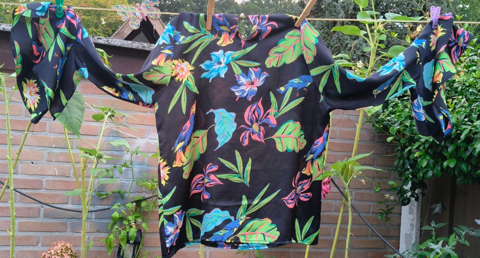 Guts & Gusto blouse met uitlopende mouwen, maat M, Kleding | Dames, Maat 38/40 (M), Guts & Gusto, Meerkleurig, Nieuw