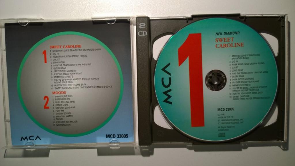 Neil Diamond - Sweet Caroline & Moods, Ophalen of Verzenden, 1970 - 1979, Zo goed als nieuw