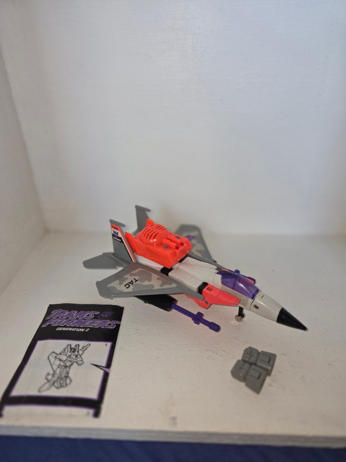 Transformers Generation 2 starscream  straaljager figuur, Ophalen of Verzenden, Zo goed als nieuw