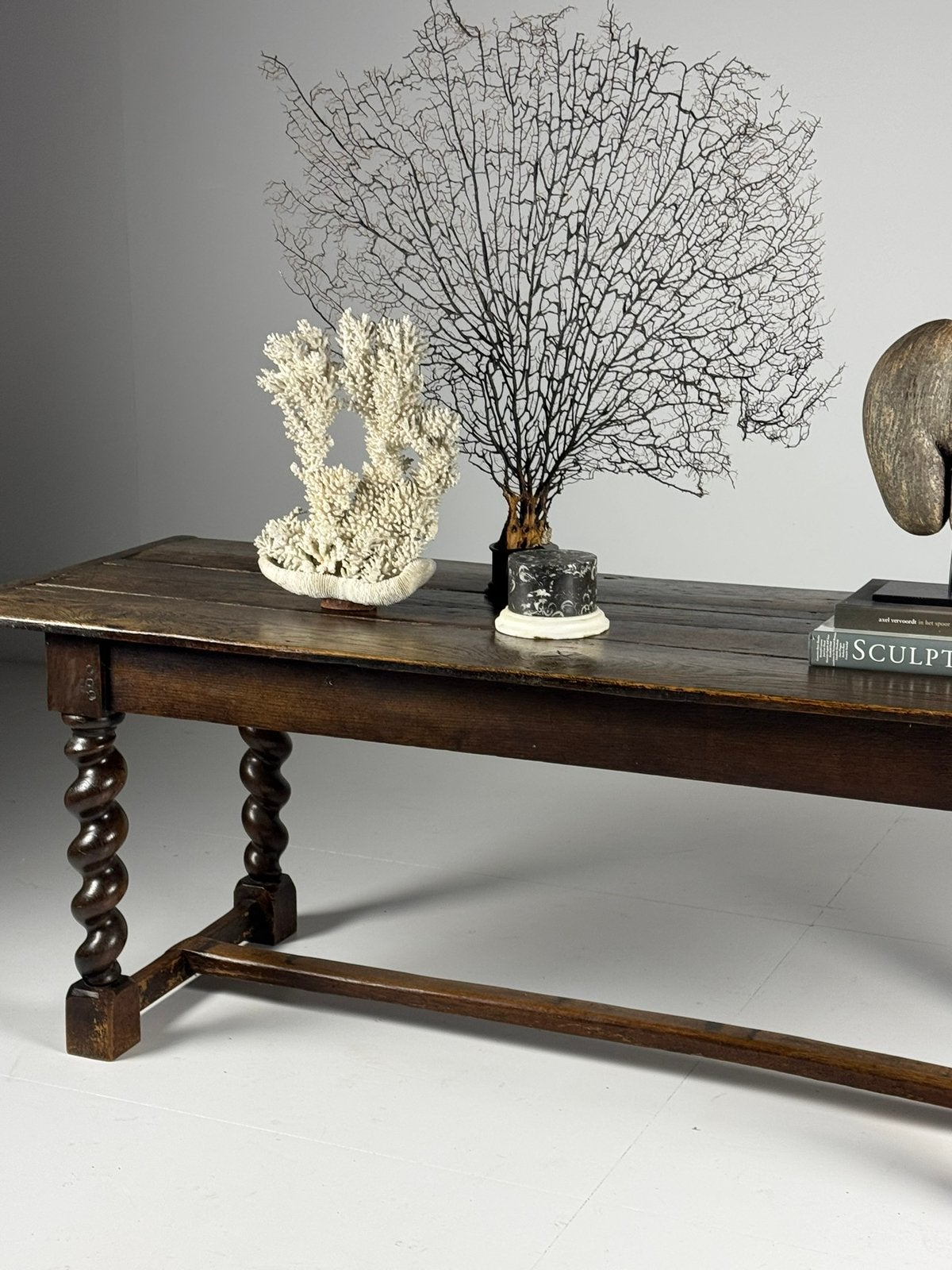 Engelse tafel eiken ca. 1800, Ophalen