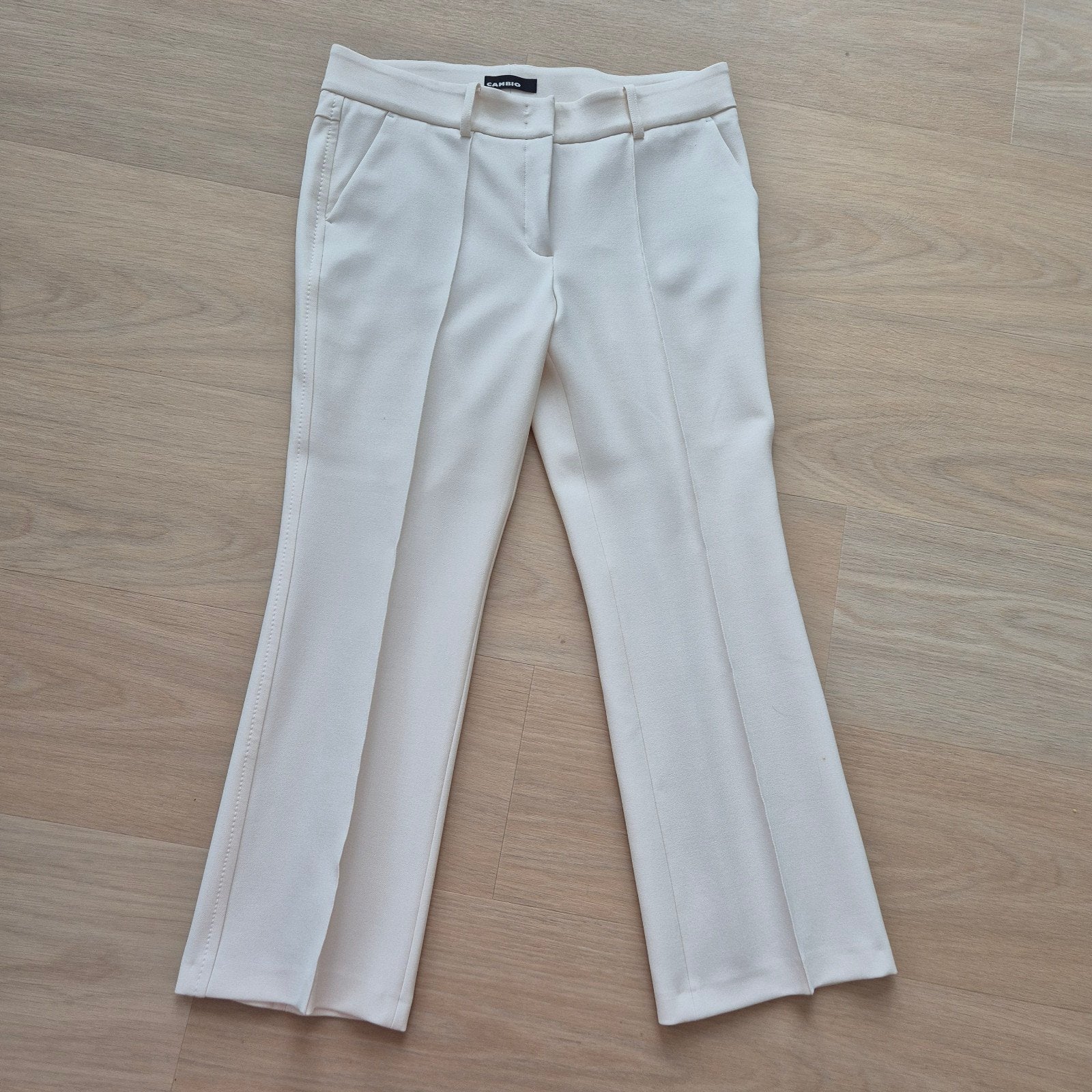 Cambio Farah broek - Crème, maat 42/44 (L), Kleding | Dames, Broeken en Pantalons, Cambio, Beige, Maat 42/44 (L), Ophalen of Verzenden
