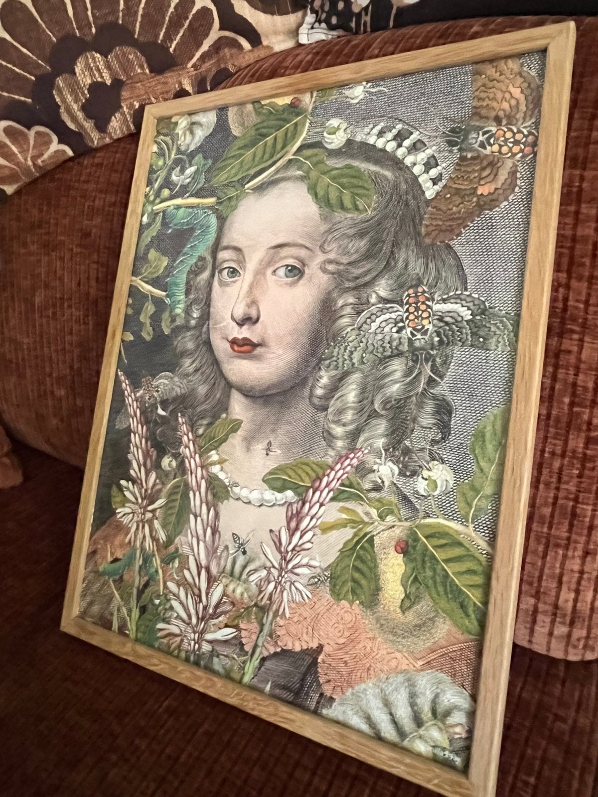 Poster ingelijst vanillafly queen fleur, Ophalen, Nieuw