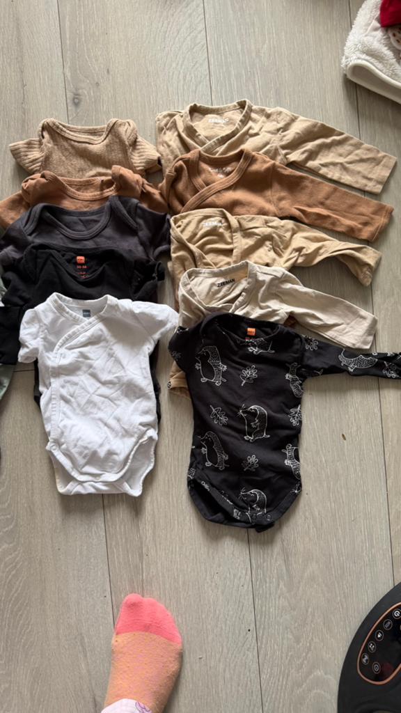 Babykleding pakket maat 50/56 + luiers – ±50 stuks, Ophalen of Verzenden, Zo goed als nieuw, Maat 50