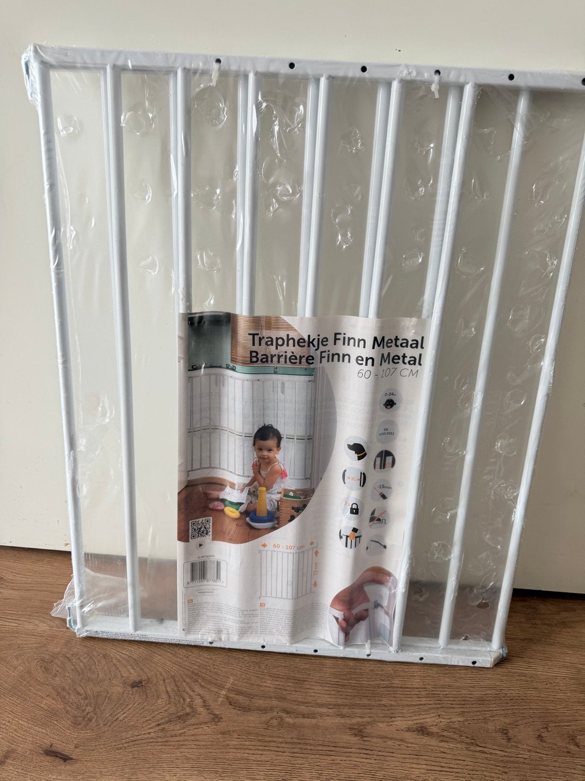 Traphekje ongebruikt/ nieuw Finn Metaal 60-107 CM, Ophalen, Nieuw, 100 tot 115 cm, Klemhekje