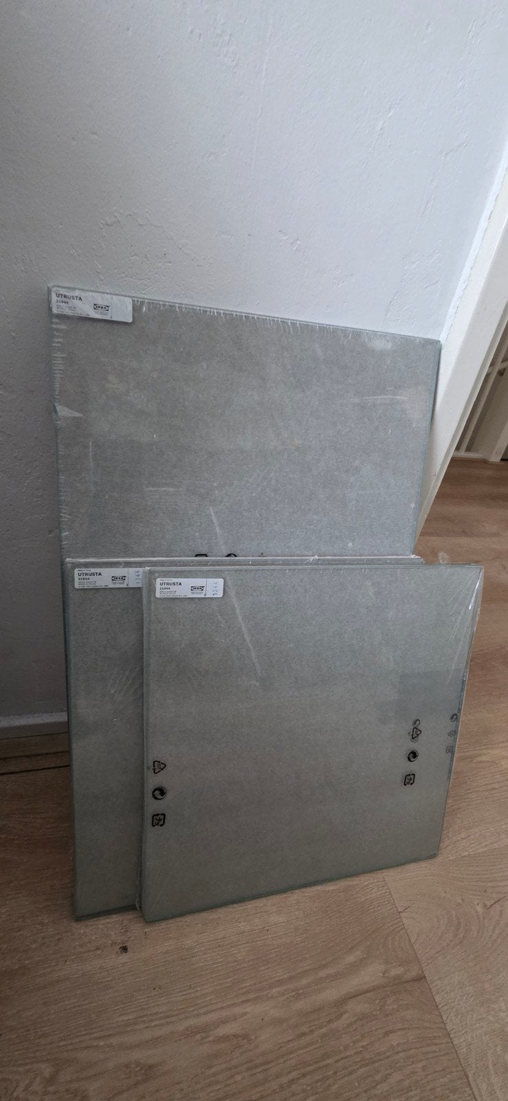 IKEA UTRUSTA Glasplaten - 2 maten, 6 stuks totaal, Huis en Inrichting, Ophalen of Verzenden, Nieuw