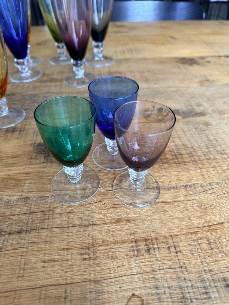 Carnaval Max Verboeket Kristalunie Glazen 3 borenglazen, Ophalen of Verzenden