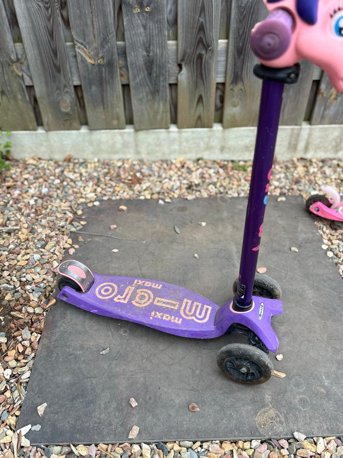 Micro Maxi step paars met My Little Pony handvat, Fietsen en Brommers, Ophalen, Gebruikt, Gewone step