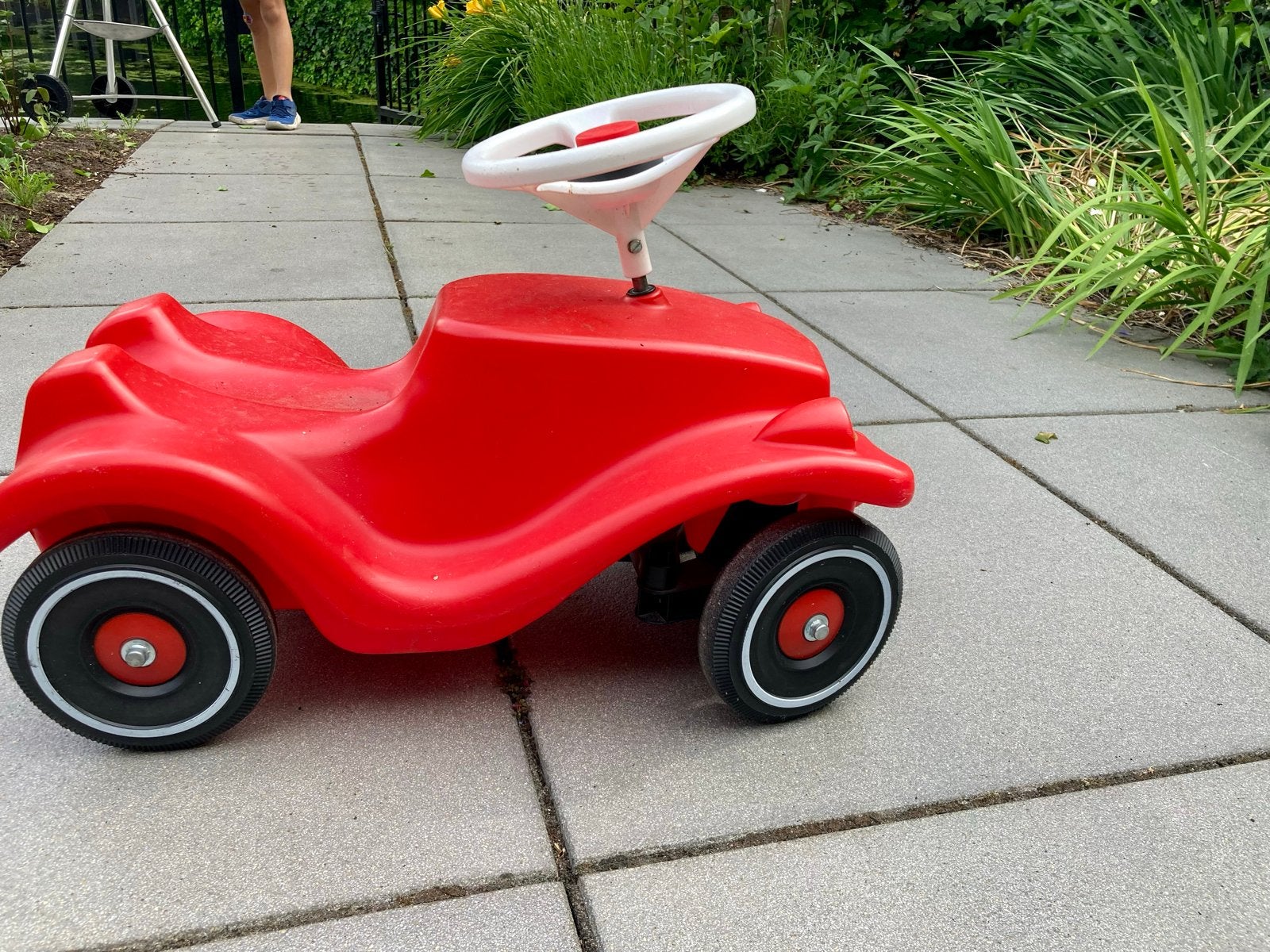 BIG Bobby Car Classic Rood Loopauto, Kinderen en Baby's, Speelgoed | Buiten | Voertuigen en Loopfietsen, Ophalen, Gebruikt, Loopvoertuig