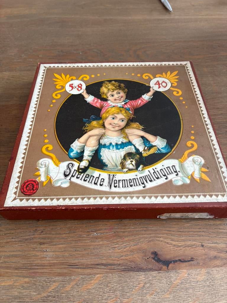 Antieke Puzzel 'Spelende Vermenigvuldiging' (ca. 1900), Ophalen of Verzenden