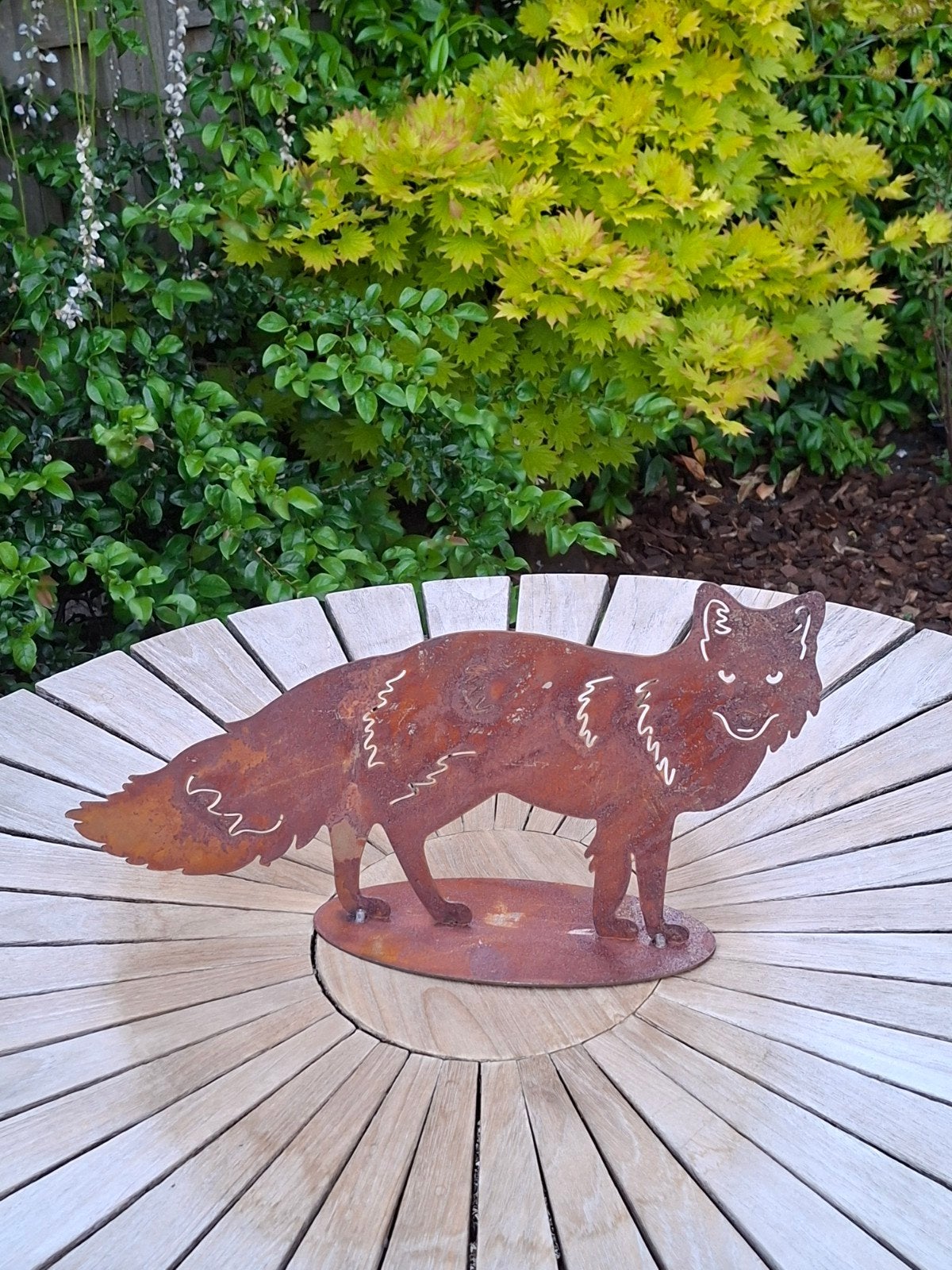 Tuin ornament vos, Ophalen of Verzenden, Zo goed als nieuw