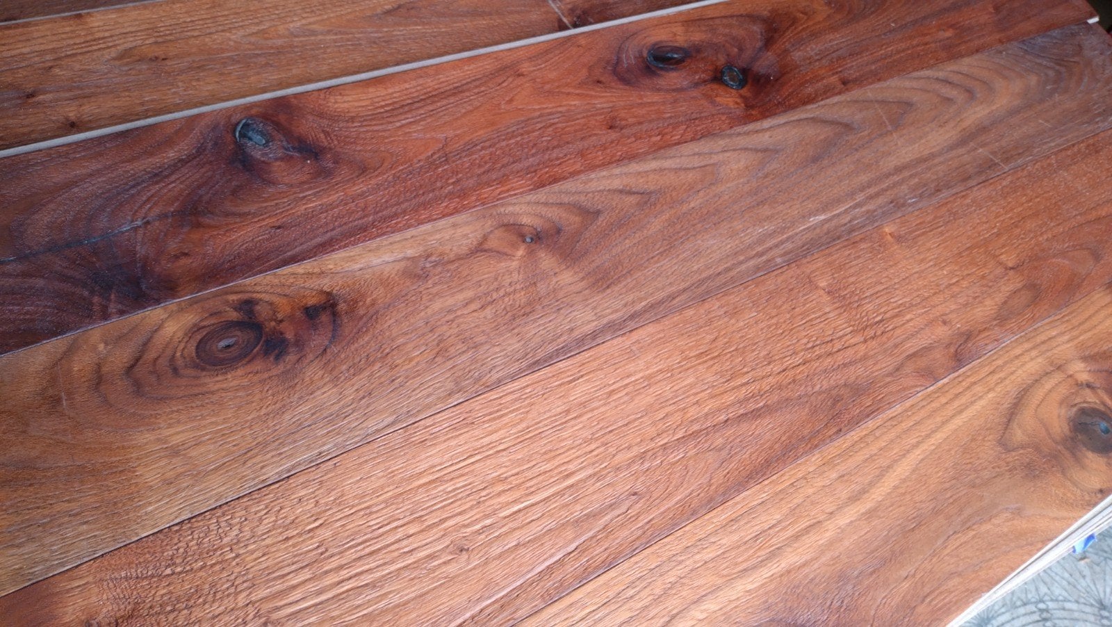 prachtige exclusieve notenhouten vloer, 33m2, 50 tot 150 cm, Zo goed als nieuw, 10 m² of meer, 10 tot 30 cm