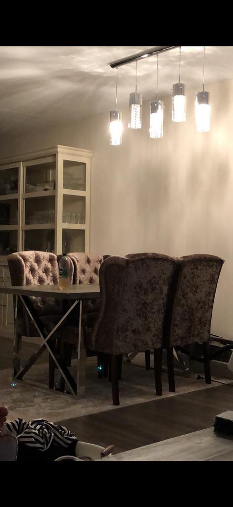 Woonkamerset, salontafel, Eettafel 4 stoelen, tv meubel, Ophalen of Verzenden