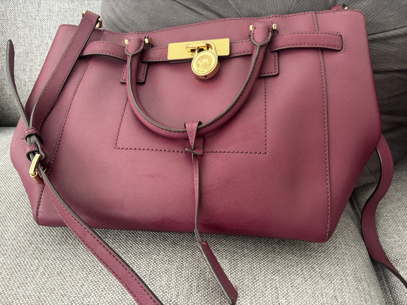 Originele Michael Kors tas, bordeaux rood, Ophalen of Verzenden, Gebruikt, Rood, Handtas
