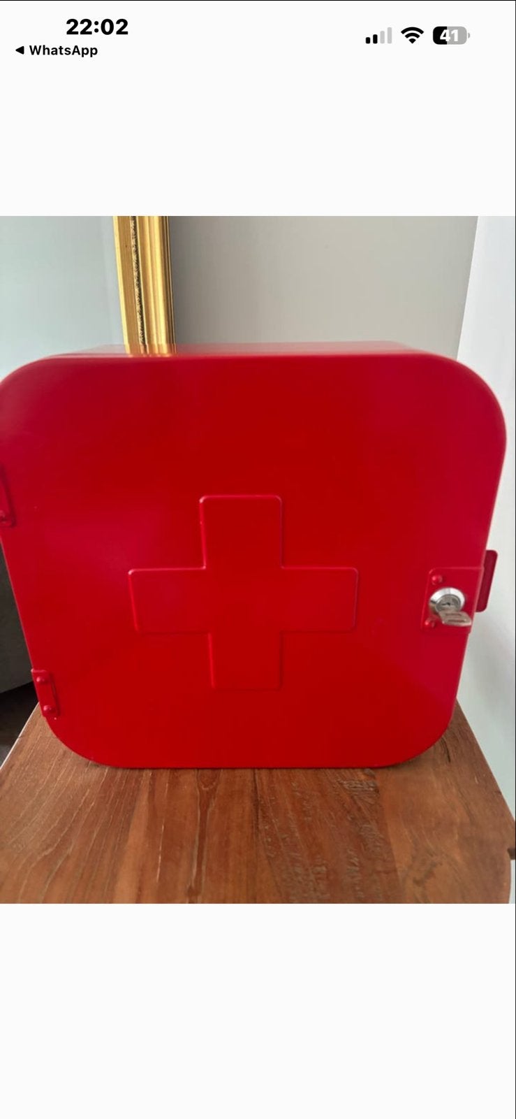 Kastje rood  vintage ikea tiel, Ophalen of Verzenden