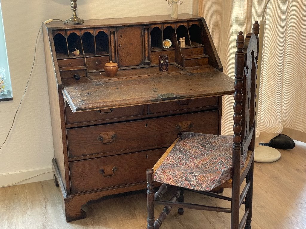 Teakhouten secretaire, Ophalen, Gebruikt