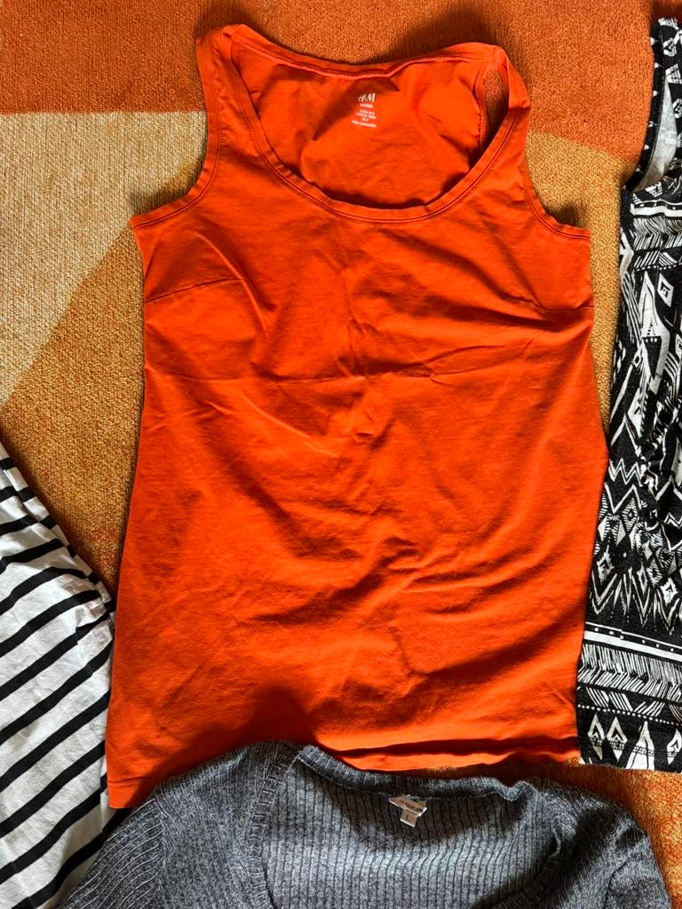 H&M mama maat M, hemdje, Maat 38/40 (M), Oranje, Gedragen, Shirt of Top