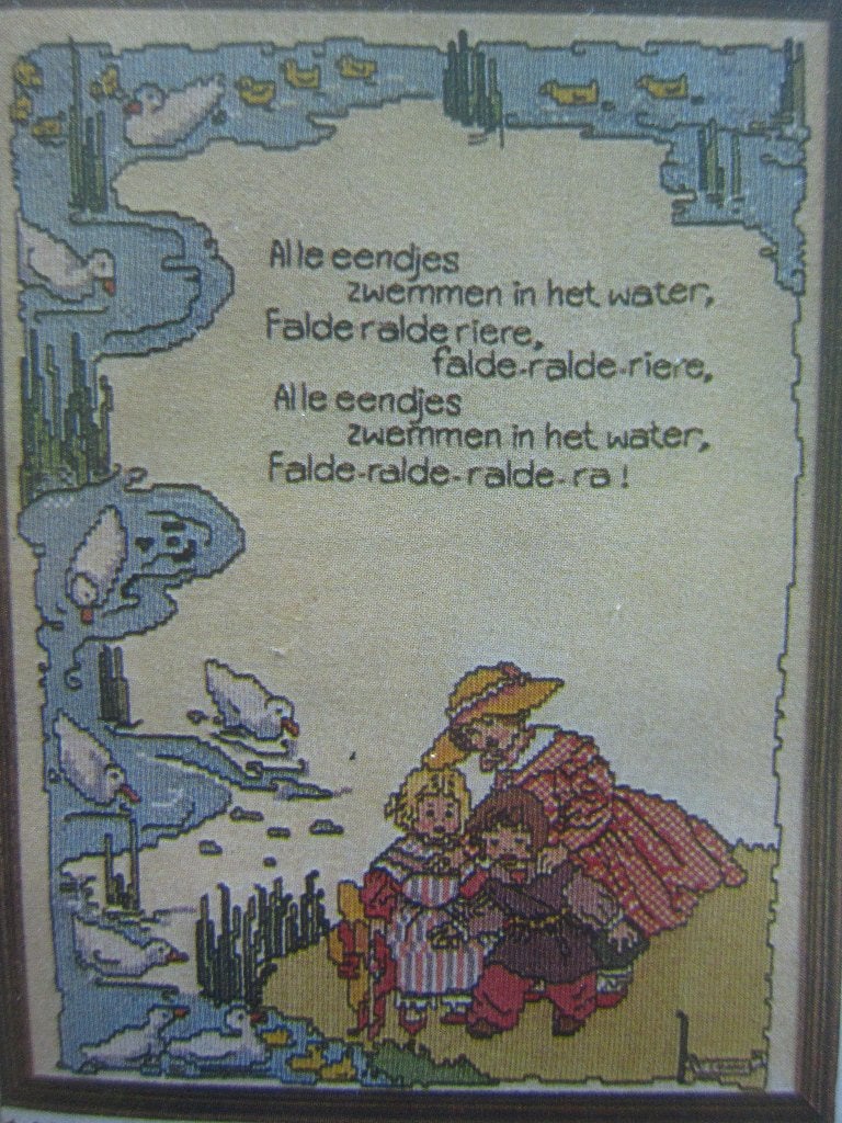 borduurpatroonen KINDER LIEDJES VERSJES baby KAMER, Ophalen of Verzenden, Zo goed als nieuw, Handborduren, Patroon