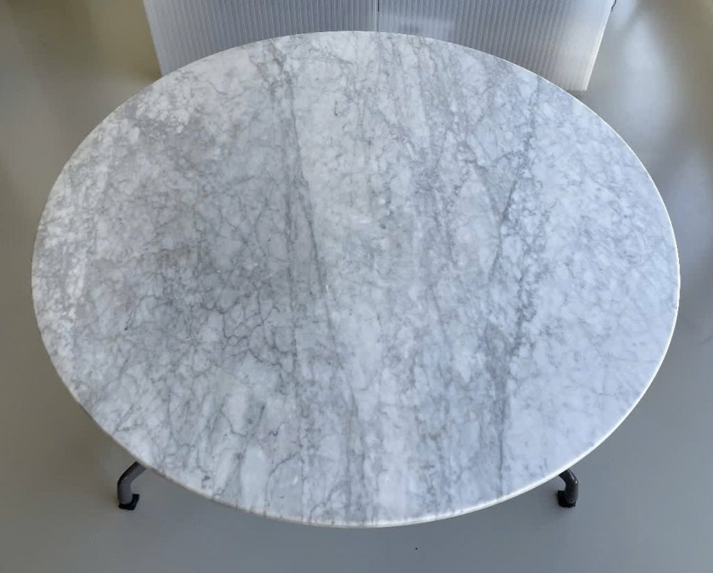 Marmer tafelblad rond 120 cm / Marble table top round 120 cm, Ophalen, Overige materialen, Rond, Zo goed als nieuw