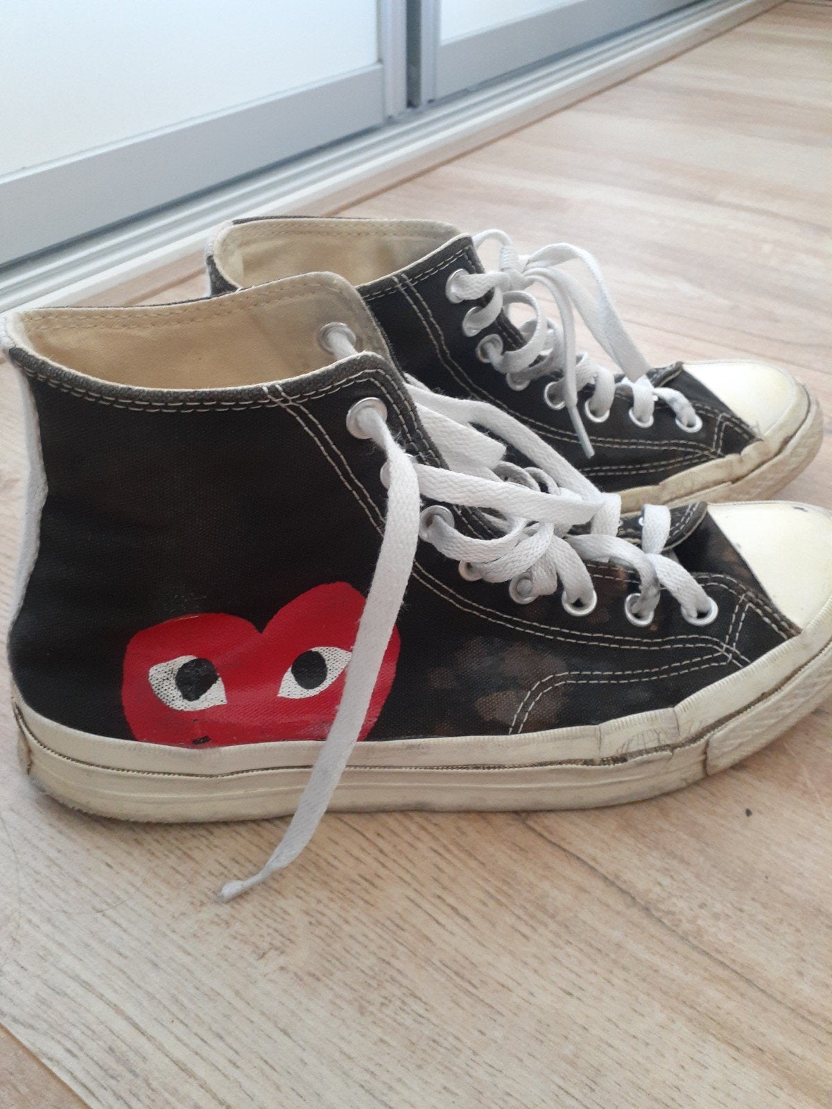 Converse All Star hoogsluitende gympen, zwart. maat 42.5, Kleding | Heren, Schoenen, Ophalen of Verzenden, Converse All Star, Gedragen