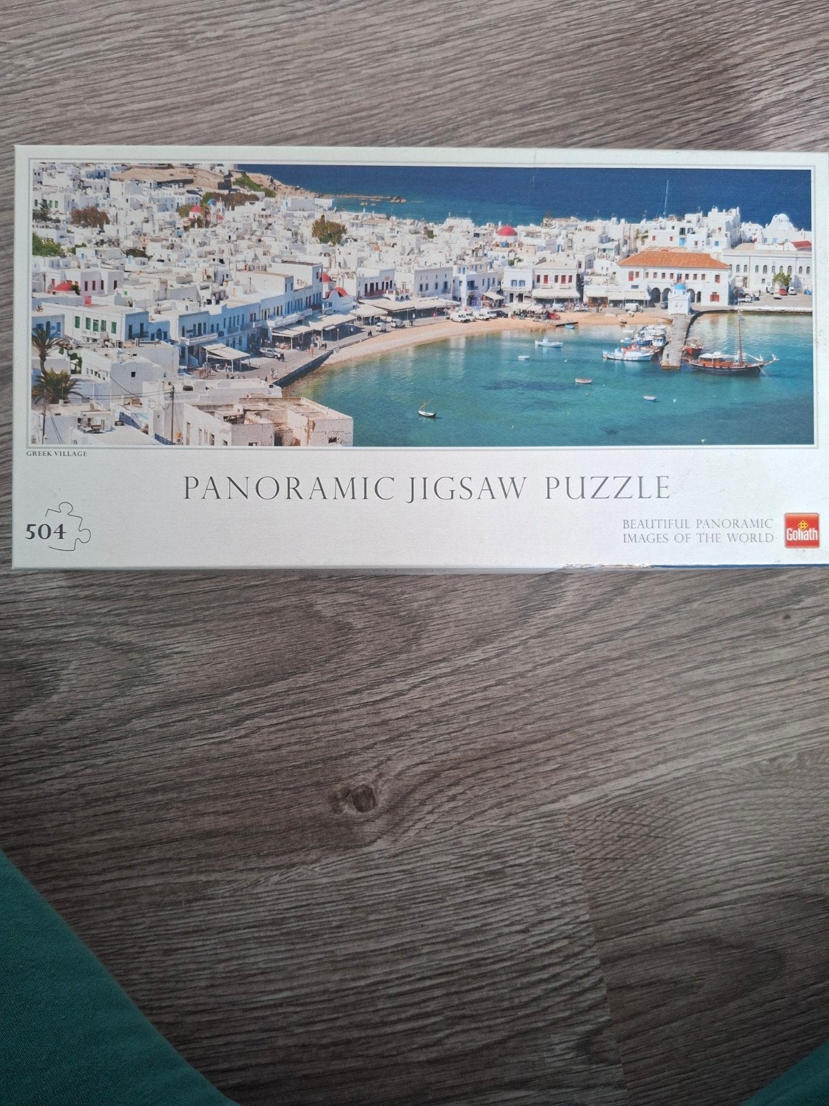 Goliath Panoramische Legpuzzel Grieks Dorp 504 Stukjes, Ophalen, 500 t/m 1500 stukjes, Zo goed als nieuw, Legpuzzel