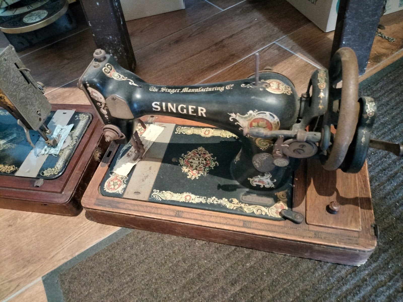 naaimachine opruiming, Ophalen