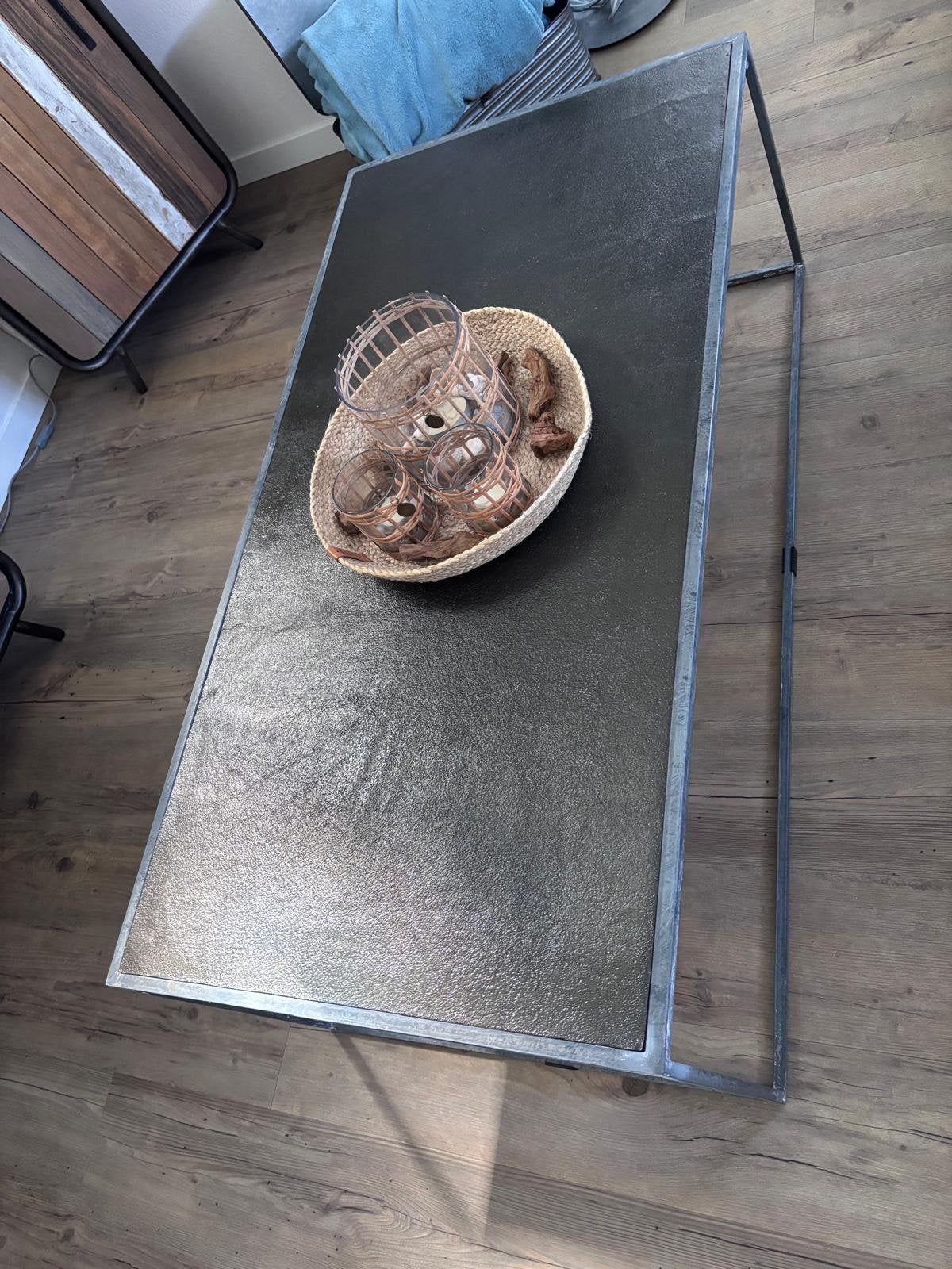 Stoere salontafel, Ophalen, 100 tot 150 cm, 50 tot 100 cm, Zo goed als nieuw