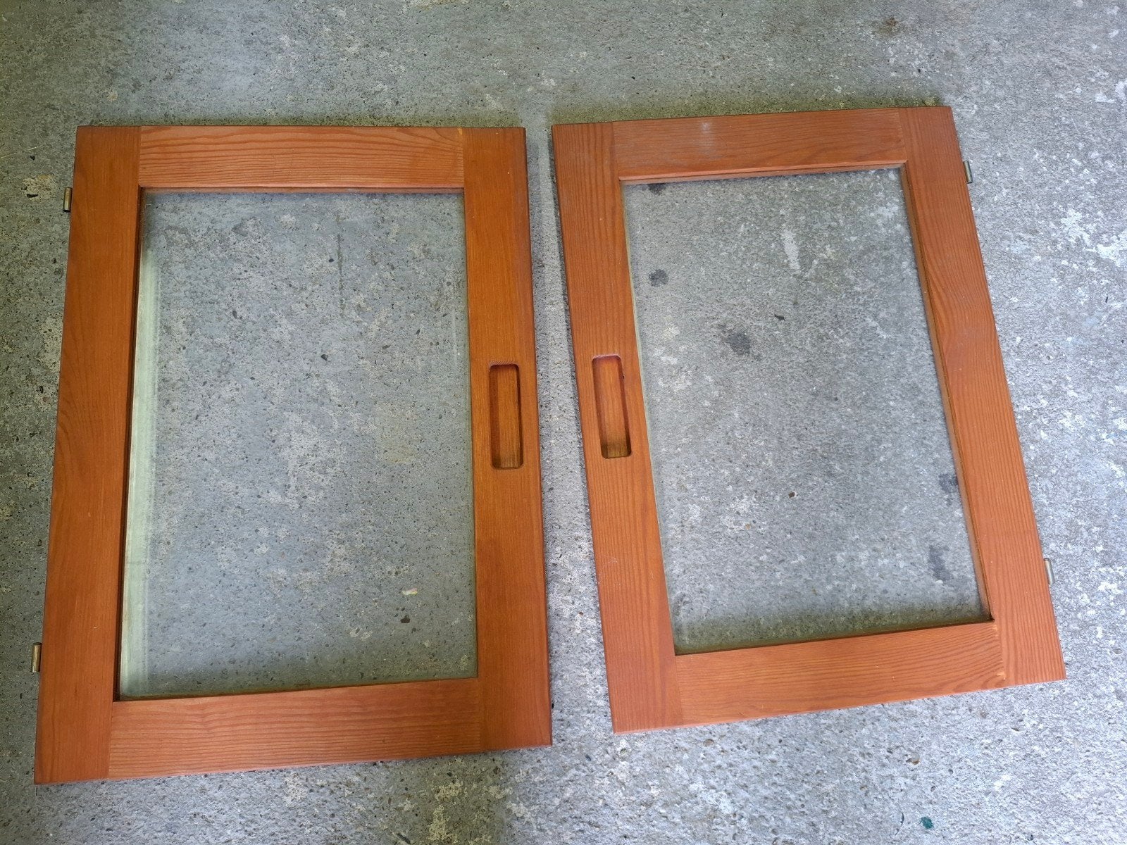 Ikea Ivan deurtjes met glas - oranje (53 x 38,5 cm), Ophalen, Gebruikt