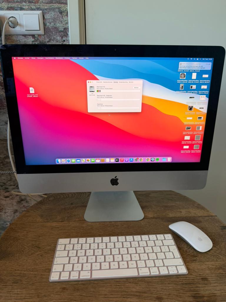 Apple iMac Retina 4K 21,5-inch (Eind 2015) - Basisgebruik, Computers en Software, Apple Desktops, Ophalen, Gebruikt, IMac, 21,5 inch
