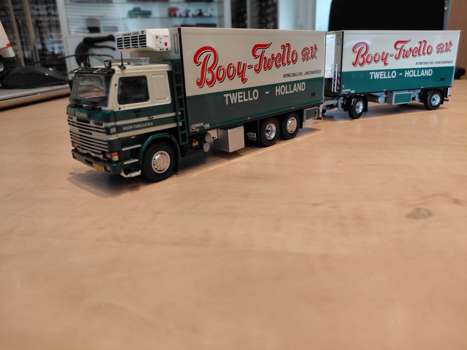 Tekno Scania koelcombie Booy Twello., Ophalen of Verzenden, Zo goed als nieuw, Bus of Vrachtwagen, Tekno