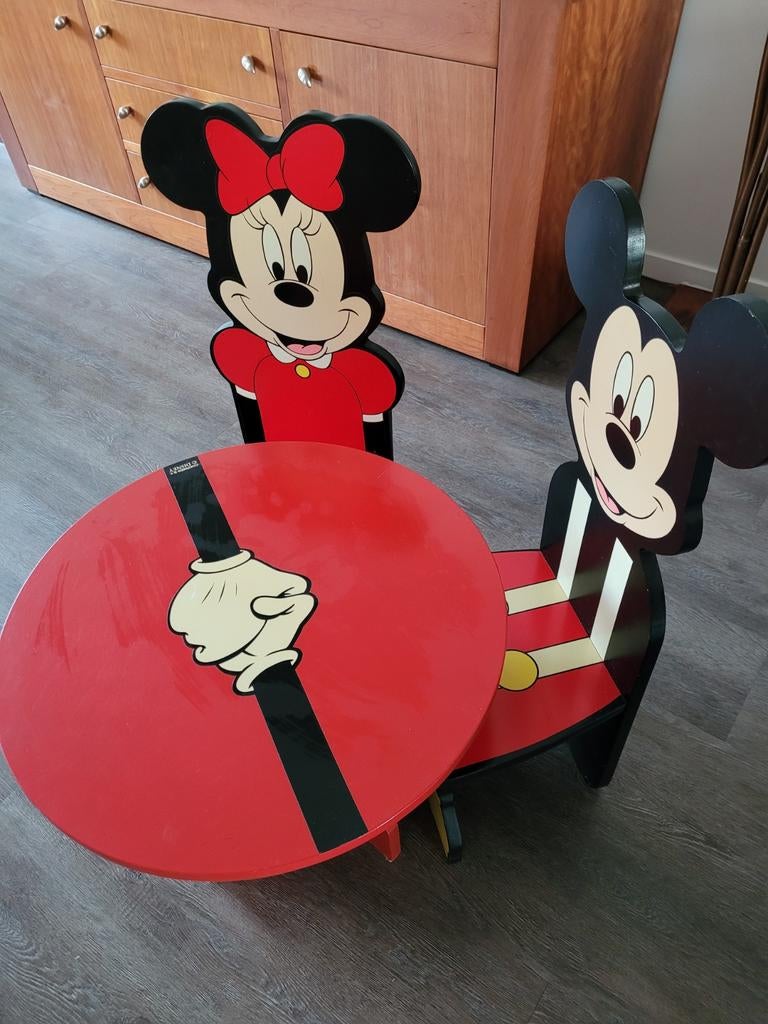 Mickey & Minnie Mouse kinderzitje met tafel, Ophalen of Verzenden