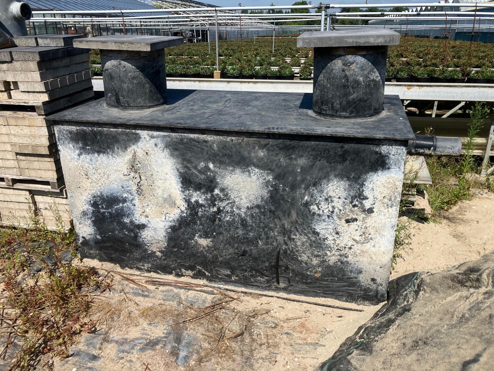 Gebruikte vetafscheider / septictank (2x1x1m), Ophalen, Gebruikt