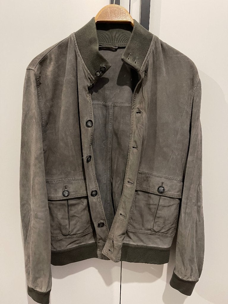 Valstar Milano suede jas 50, Ophalen of Verzenden, Gedragen, Maat 48/50 (M), Grijs