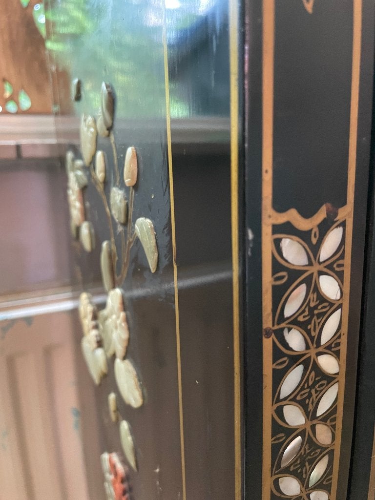 Antieke Chinese Kast met Parelmoer Inleg, Ophalen