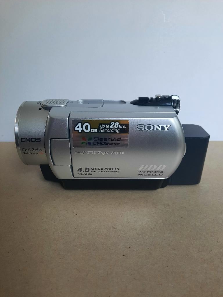 Sony HDR-SR190 Handycam met tas en accessoires, Audio, Tv en Foto, Videocamera's Digitaal, Gebruikt, Camera, Sony, 20x of meer