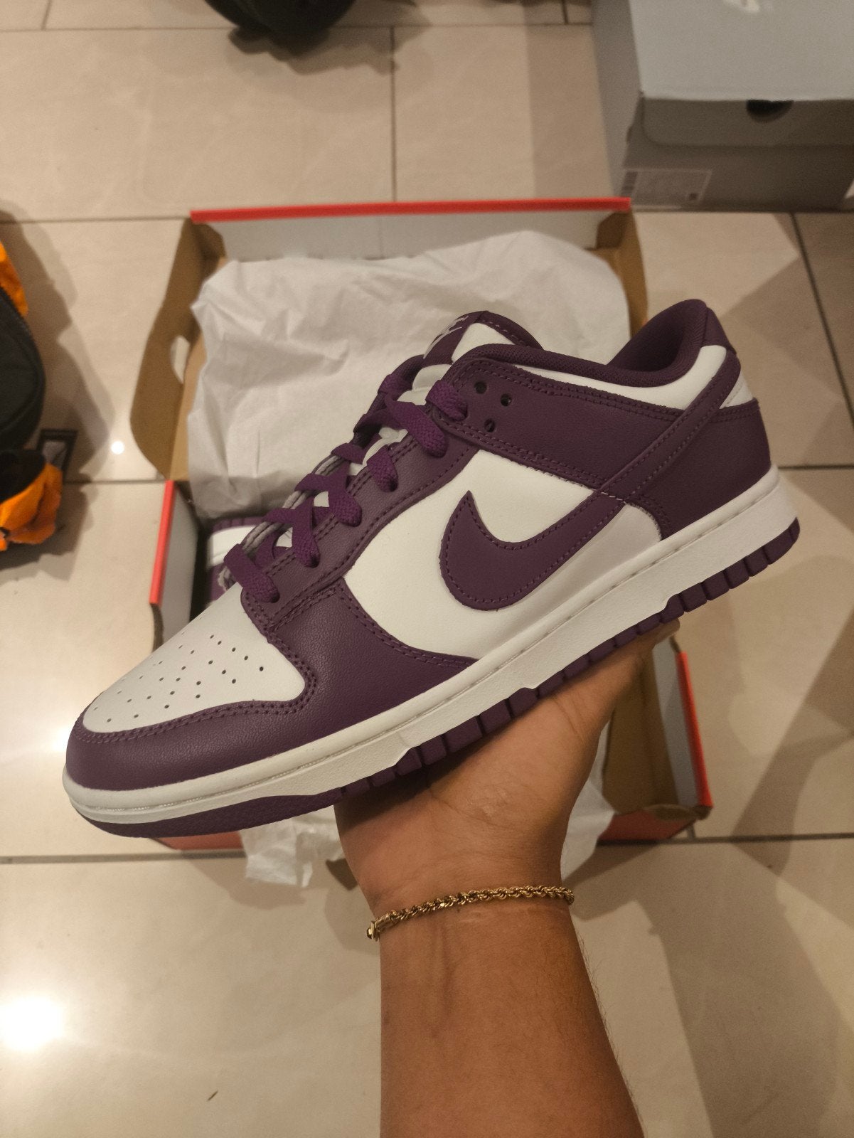 Nike Dunk Low 'Plum Eclipse' Sneakers - Maat 44.5, Ophalen, Overige kleuren, Nike, Nieuw