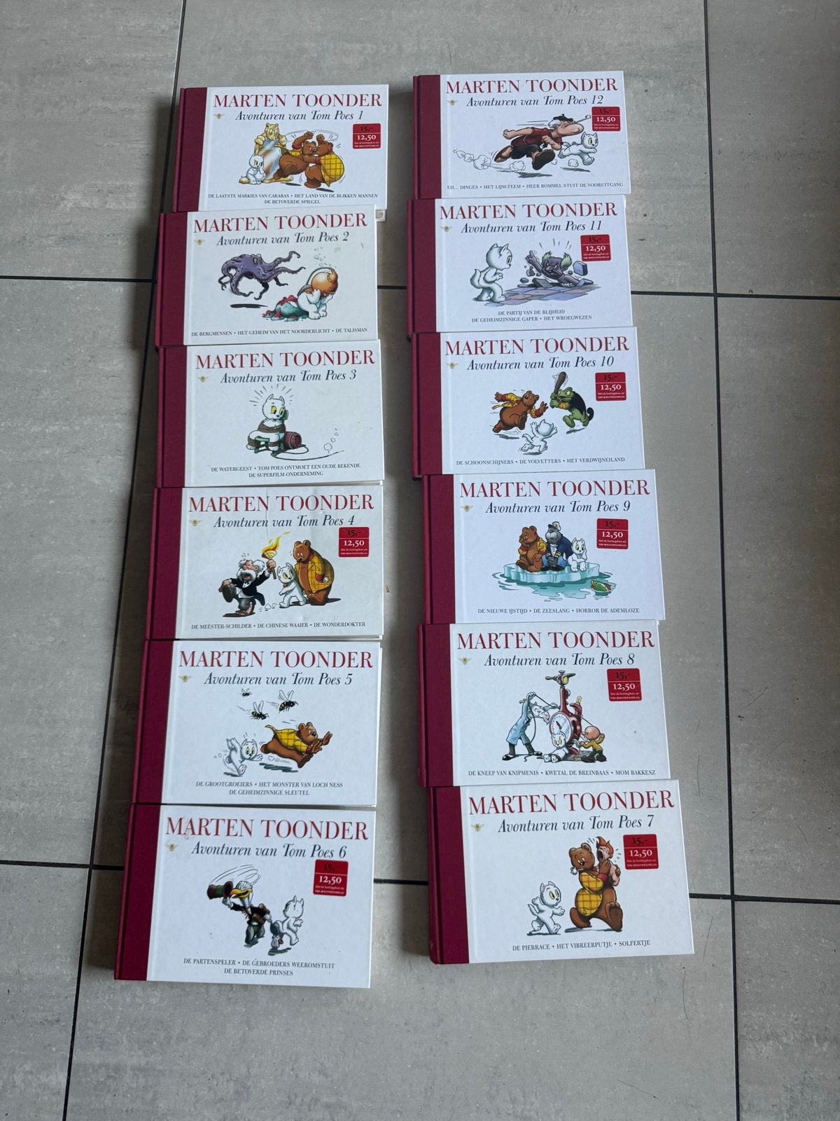 Marten Toonder: Avonturen van Tom Poes - Deel 1 t/m 12, Complete serie of reeks, Ophalen, Zo goed als nieuw