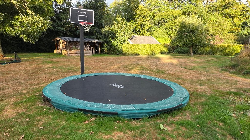Salta Excellent Inground Trampoline Ø 427 cm, Ophalen, Gebruikt