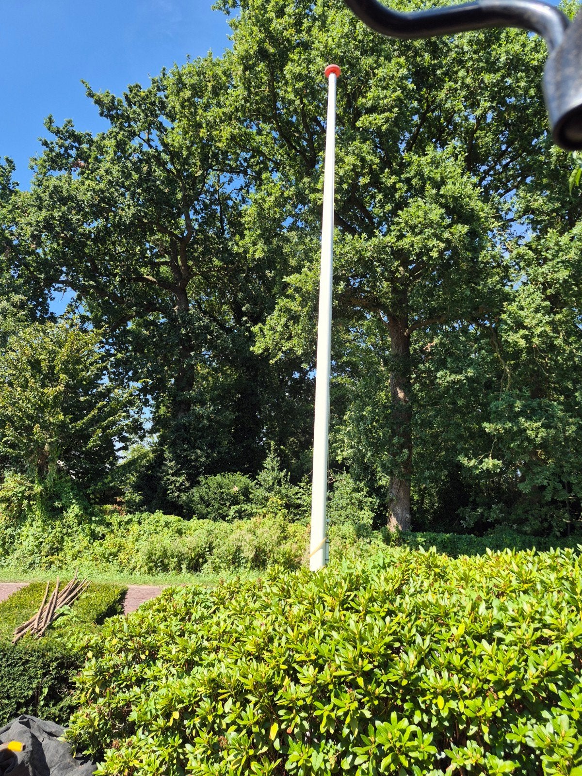 vlaggenmast, Ophalen, Gebruikt