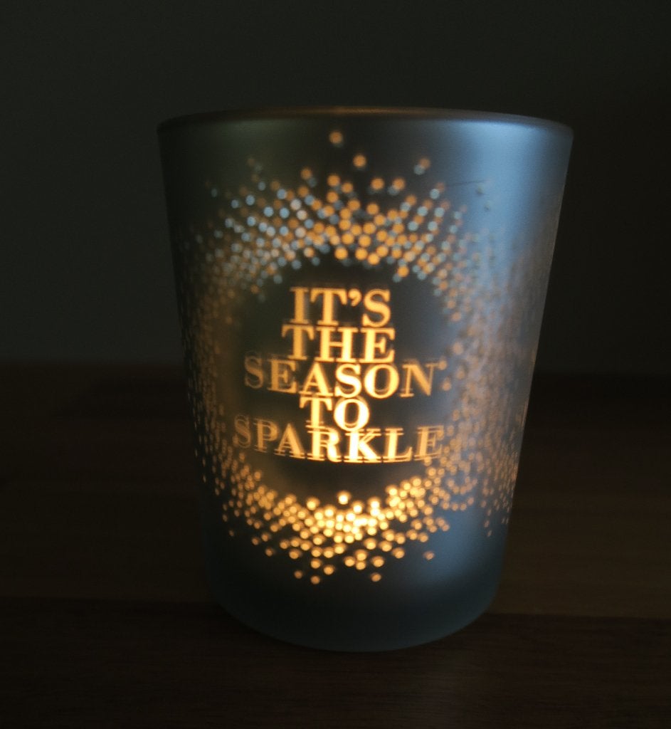 ***NIEUW*** Riviera Maison GROTE theelichthouder (kerst), Ophalen of Verzenden, Glas, Goud, Nieuw