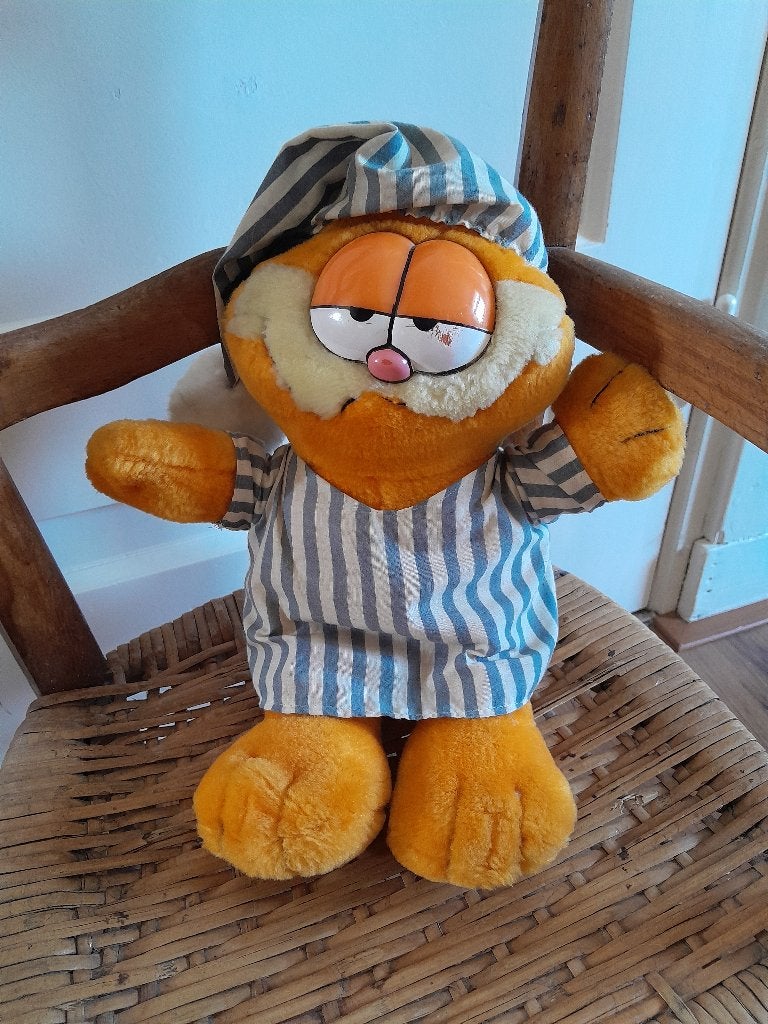 ~ Garfield Knuffel, Oranje, Gebruikt, Overige karakters, Ophalen of Verzenden