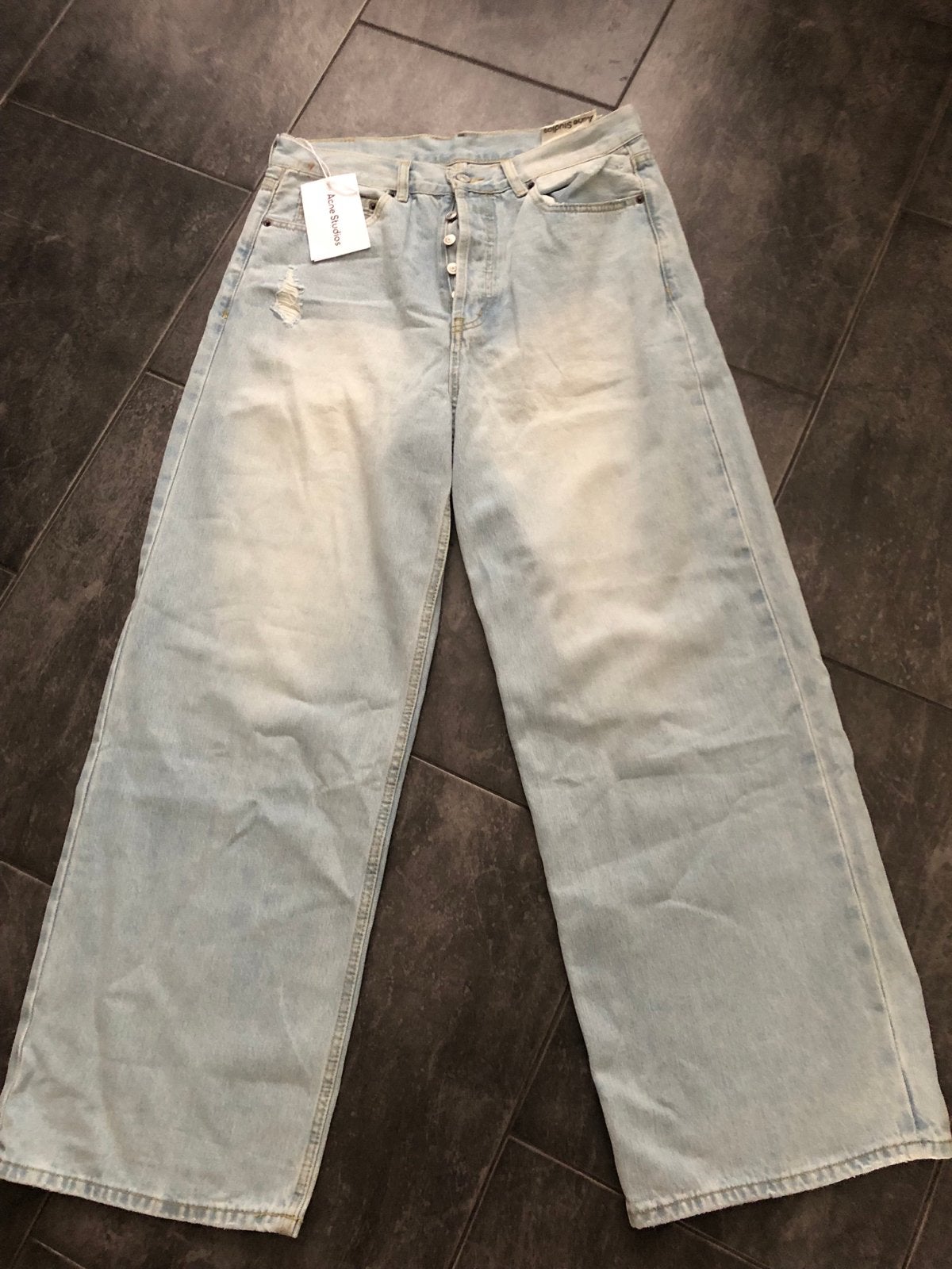 Nieuwe Acne Studios wijde jeans - Lichtblauw, Kleding | Dames, Ophalen of Verzenden, Nieuw, Blauw, W33 - W36 (confectie 42/44)