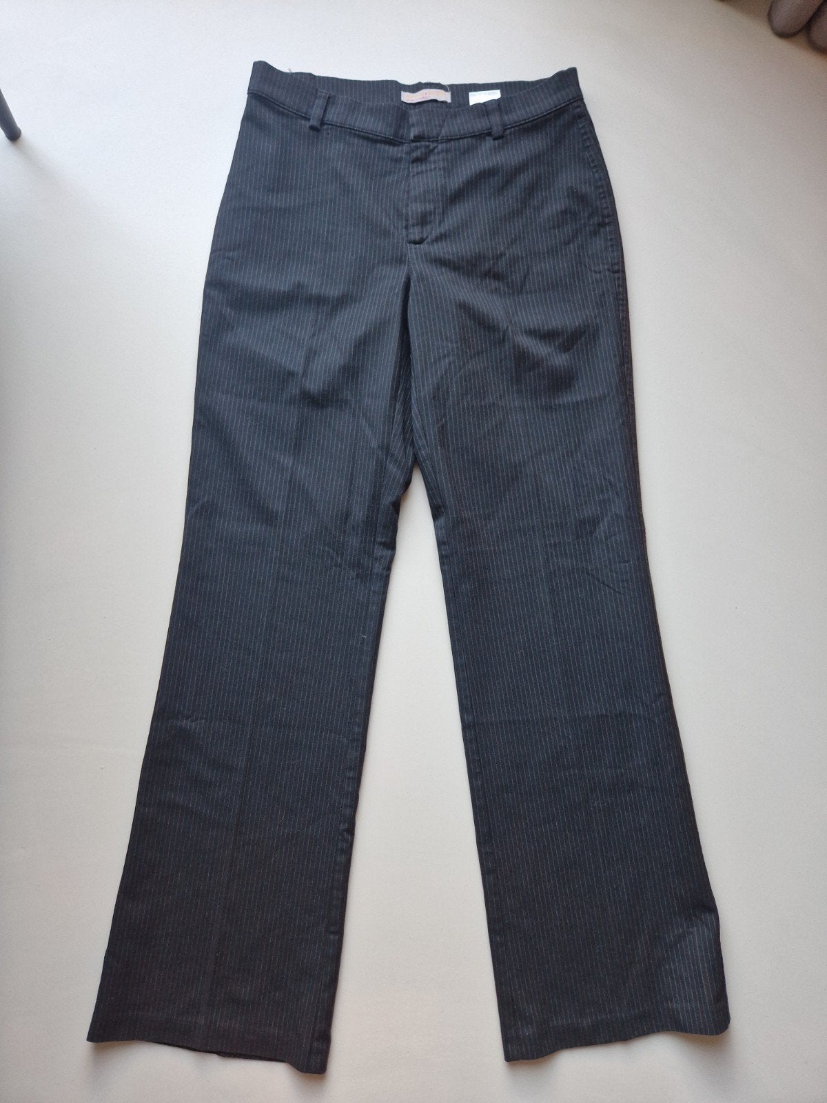 Anna Scott krijtstreep pantalon mt 36/38, Zwart, Anna Scott, Ophalen of Verzenden, Maat 36 (S)