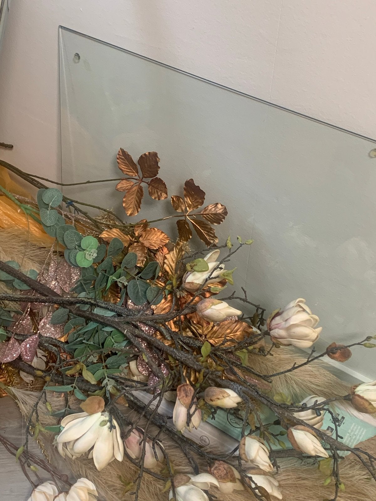 Glasplaat van gehard glas 2.70 lang x 52 breed 0.6 mm dik, Ophalen, Meerkleurig, Zo goed als nieuw, Modern