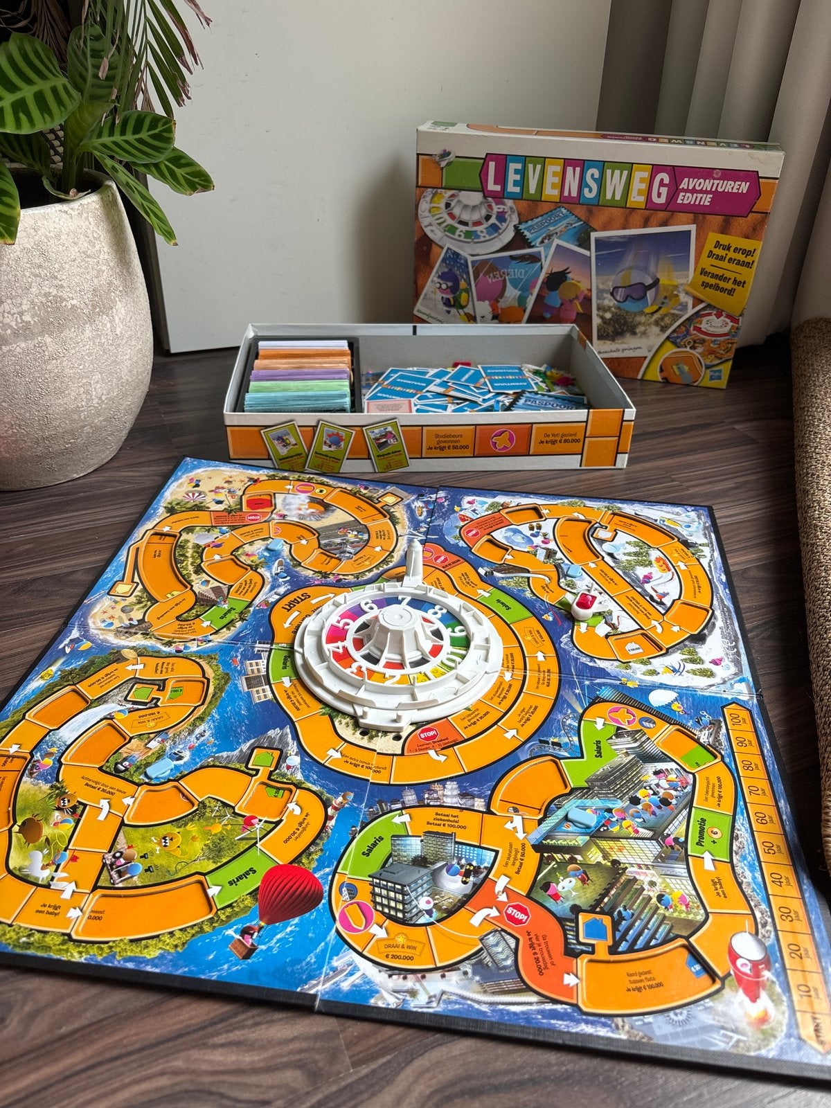 Levensweg Avonturen Editie Bordspel, Drie of vier spelers, Ophalen, Gebruikt