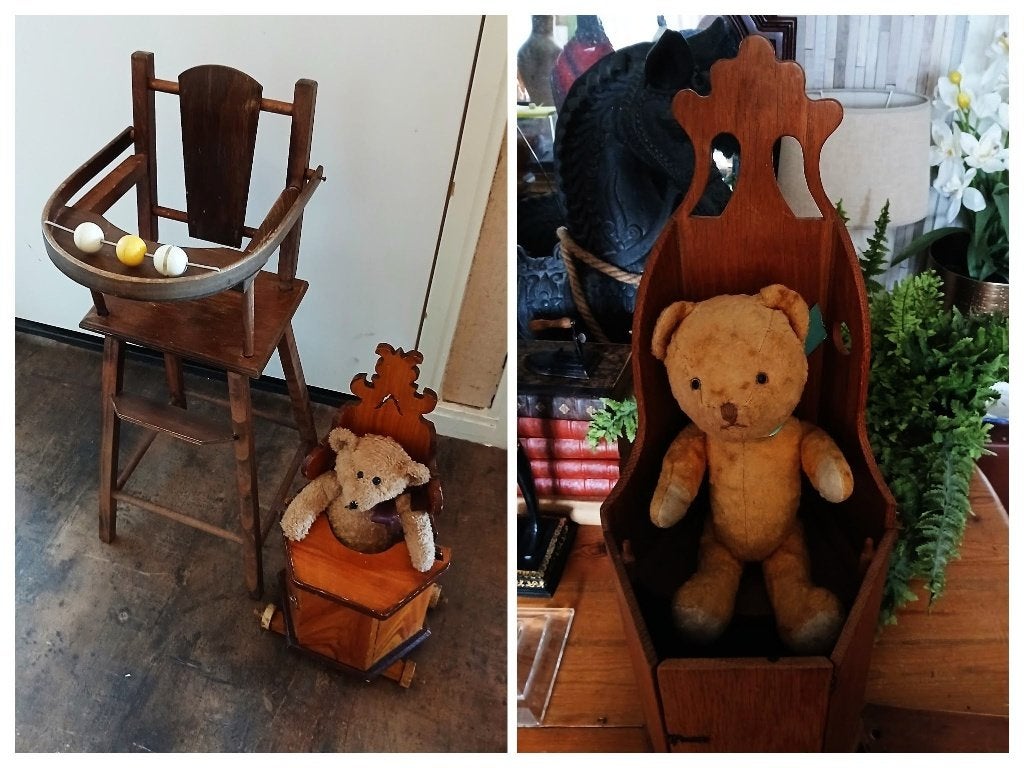 Oude Poppenstoel Berenstoel Kakstoel Telraam, Ophalen of Verzenden