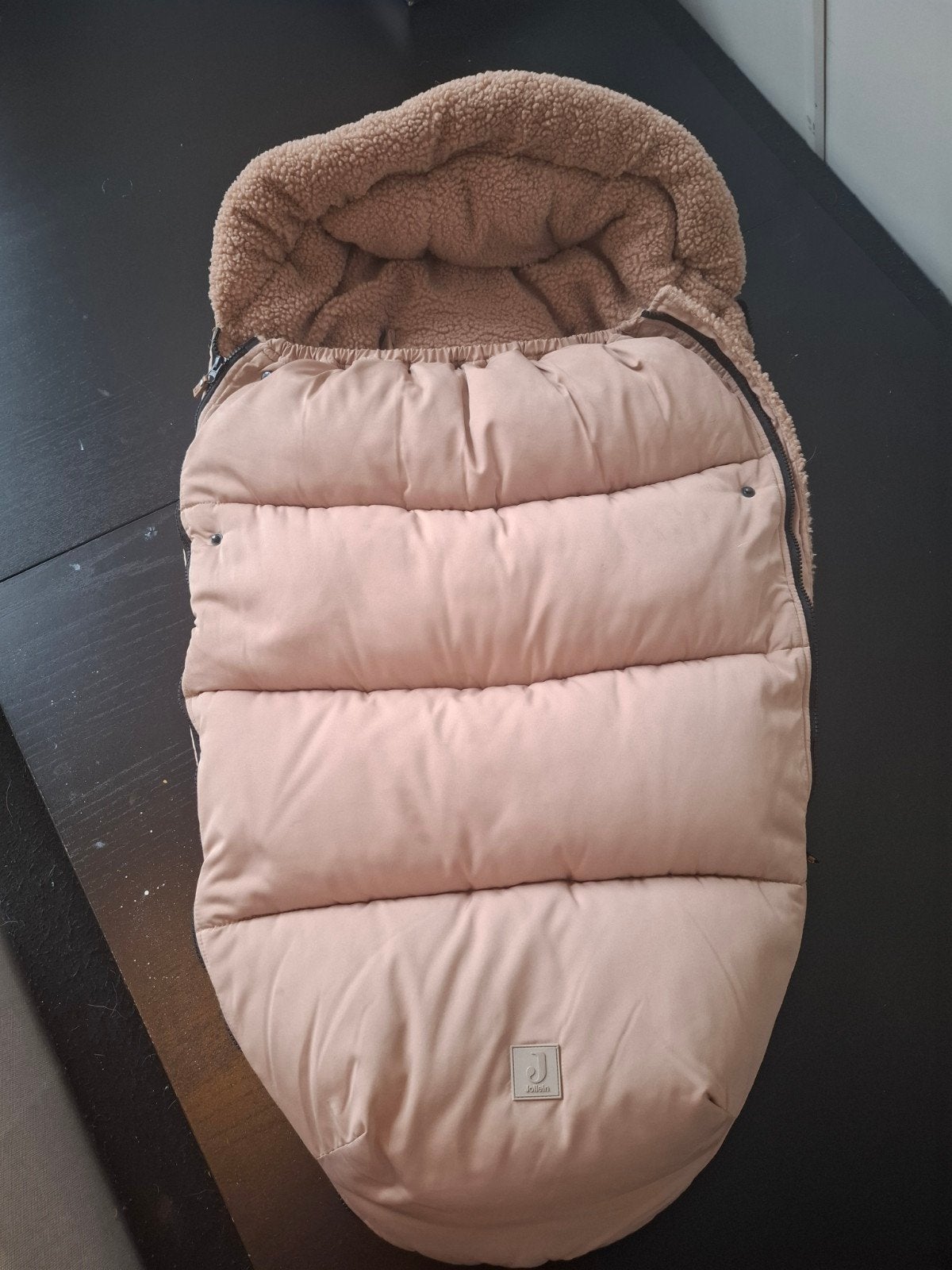 Jolein voetenzak teddy/beige - Zo goed als nieuw, Ophalen, Zo goed als nieuw, Overige merken