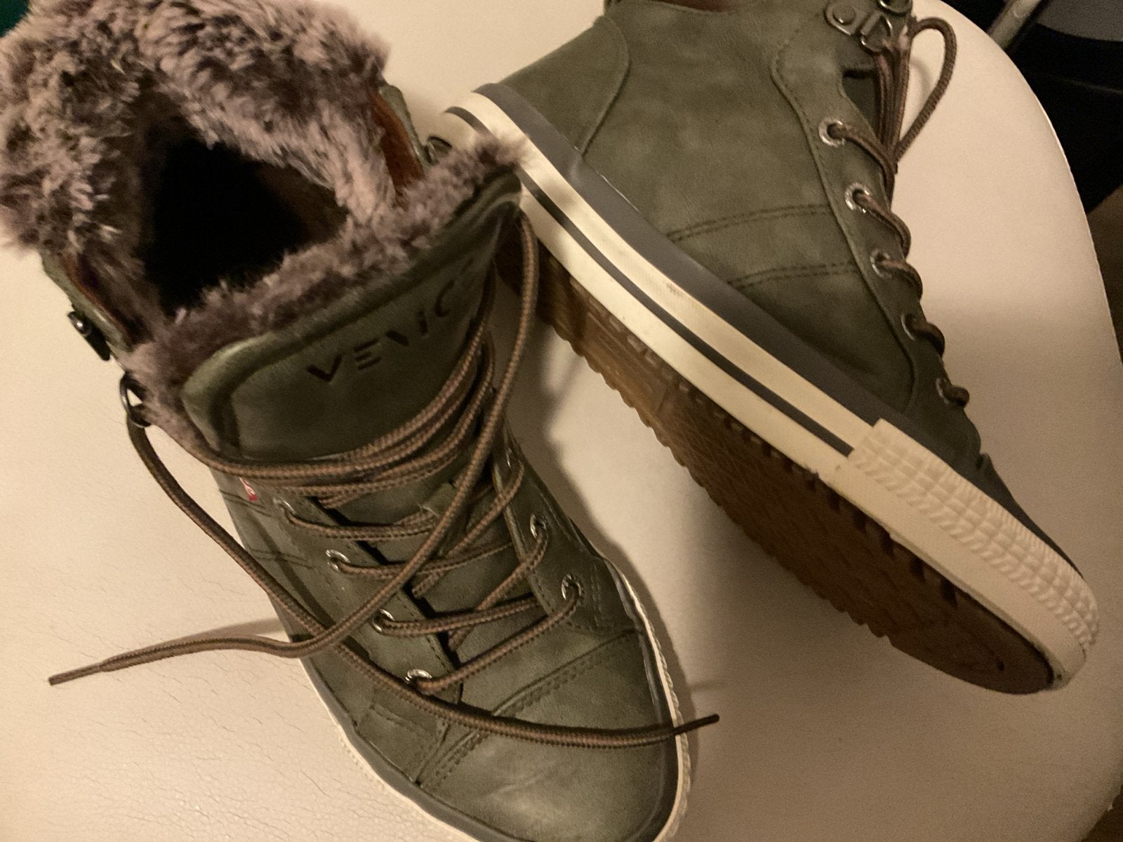 Venice dames sneakers/enkellaarzen, maat 39, groen/grijs, Ophalen of Verzenden, Gedragen, Groen, Sneakers of Gympen
