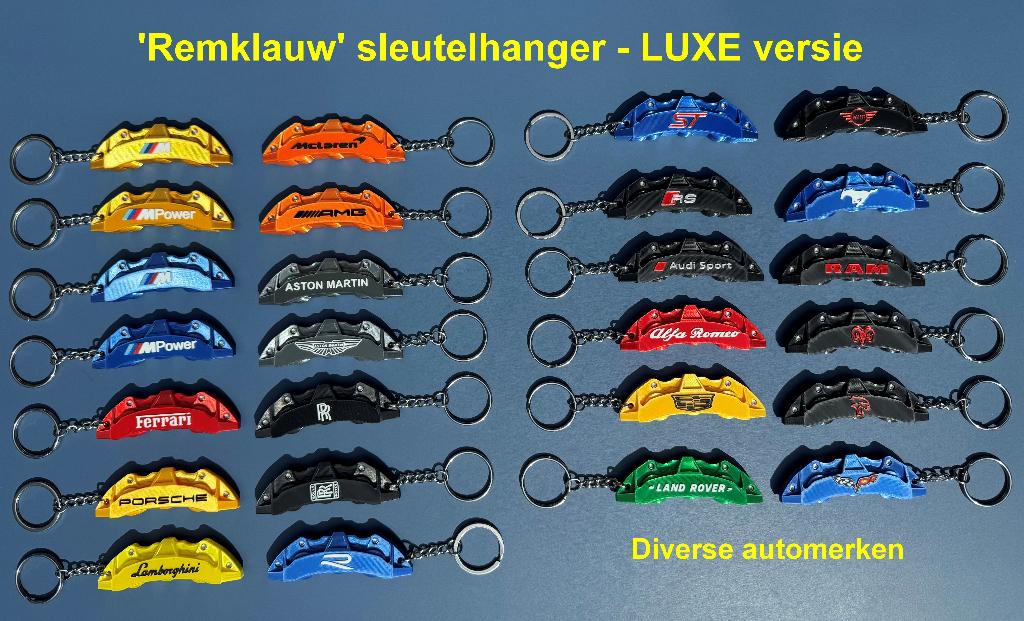 LUXE 'Remklauw' sleutelhanger - diverse automerken, Verzamelen, Sleutelhangers, Ophalen of Verzenden, Nieuw, Transport