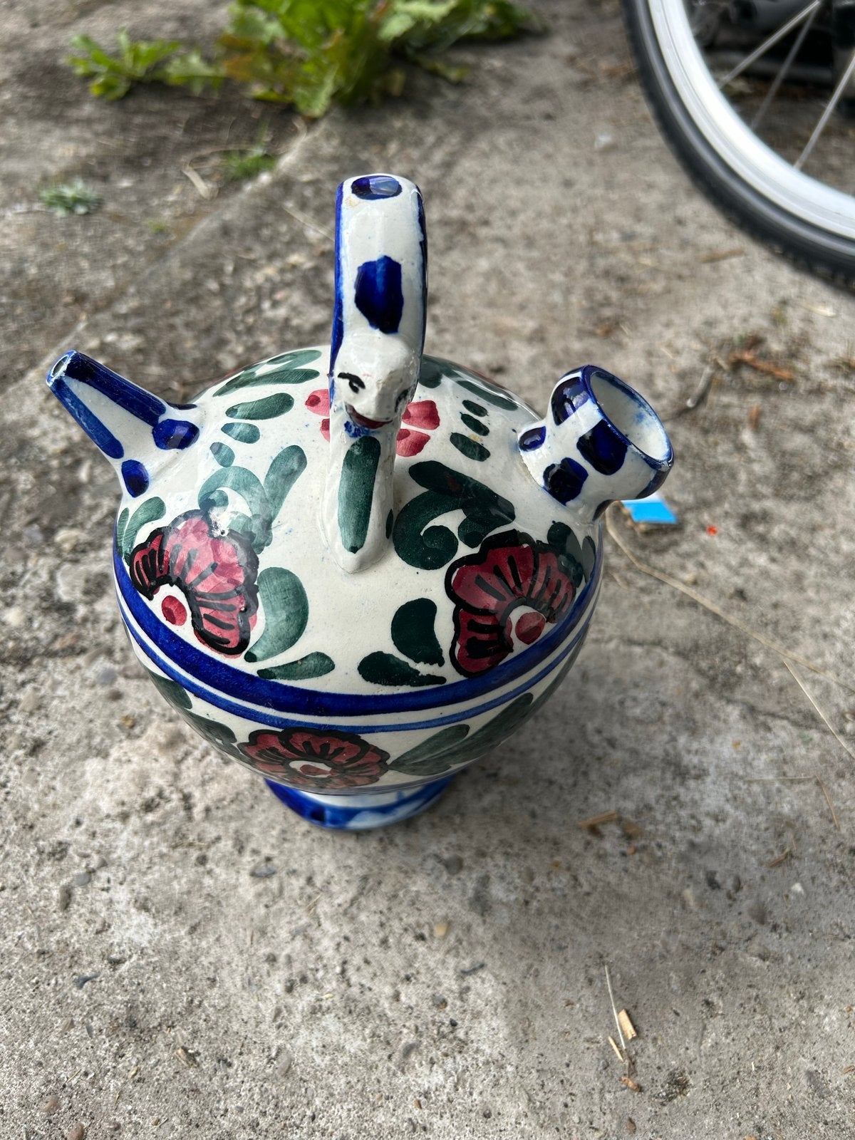Decoratieve Spaanse Porron Wijnkan - Handgeschilderd, Ophalen of Verzenden