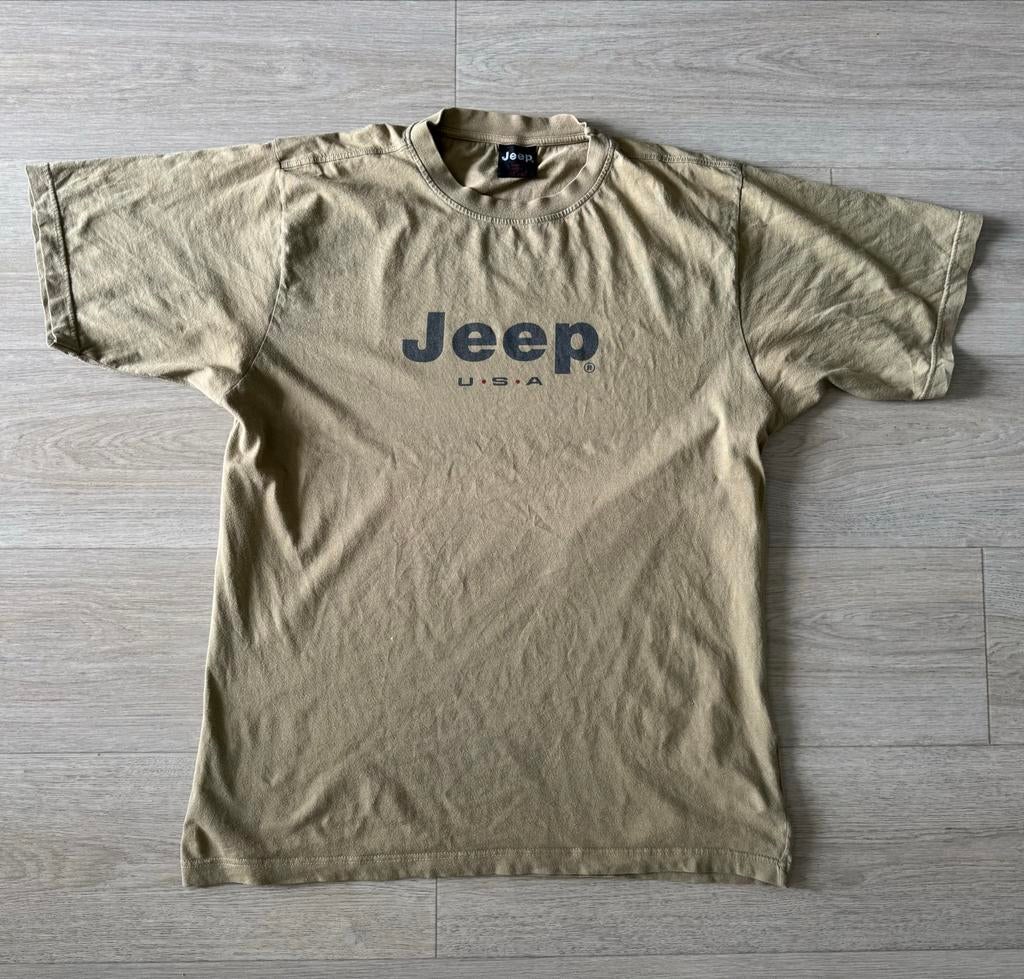 Jeep USA T-shirt - Maat XL, Ophalen of Verzenden, Zo goed als nieuw, Maat 56/58 (XL), Beige